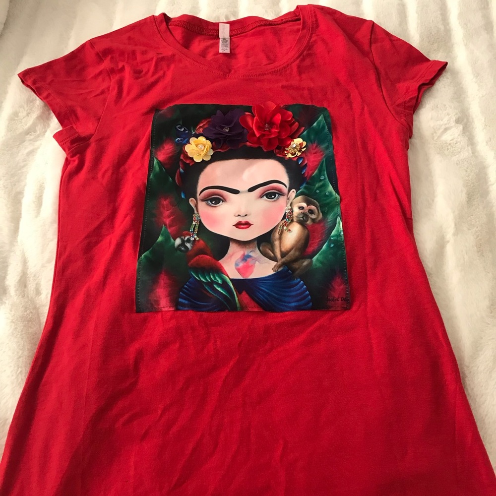 Frida 3D shirts red or black - Picture 3 of 5